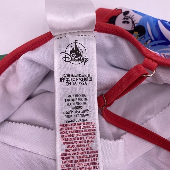 Disney Women's Size M Minnie Mouse One Piece Swimsuit 50+SPF Colorful - Picture 9 of 11